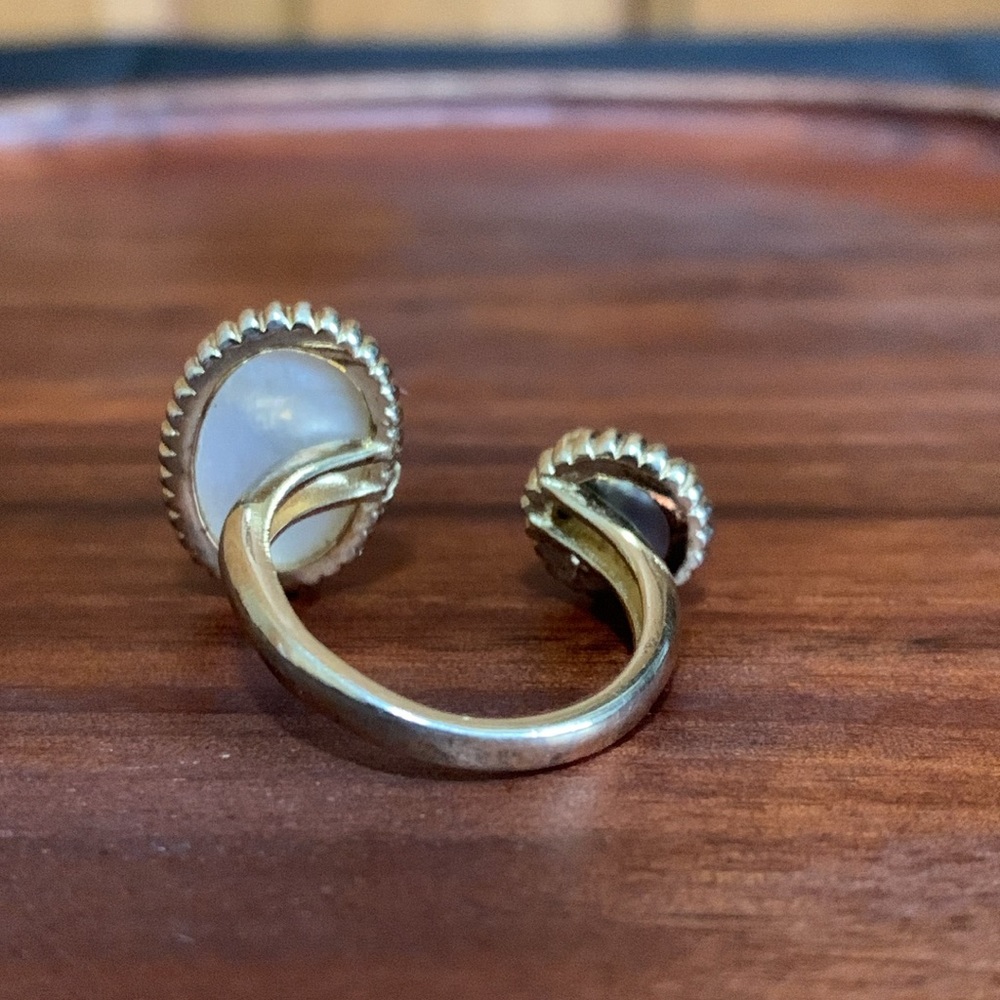 Gold Plated 925 Silver Ring-Adjustable - image 3